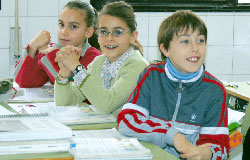 Alumnos del colegio Urci