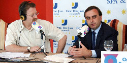 Juan Francisco Montiel durante la presentación