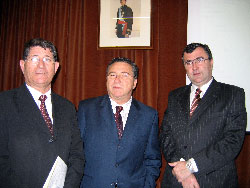 El alcalde con el rector