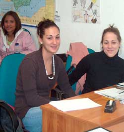 alumnas del curso de Dependiente de Comercio