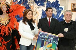 el alcalde y la concejala de cultura
