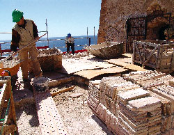 Obras en el castillo