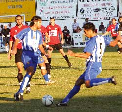 jugadores del Águilas C.F. en el Rubial