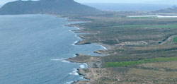 panoramica de la costa de cabo cope